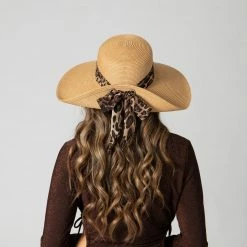 San Diego Hat Co. San Diego Hat Co: Fold Back Bow Sun Hat