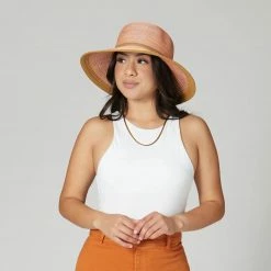 San Diego Hat Co. San Diego Hat Co: Mixed Brim Sun Hat