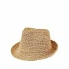 San Diego Hat Co. Crochet Raffia Fedora Extras