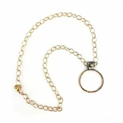 Jewelry Silver & Sage Necklace: Hoop W/Moonstone