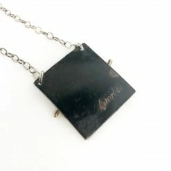 Silver & Sage Necklace: Moonstone Pendant On Silver Chain Jewelry