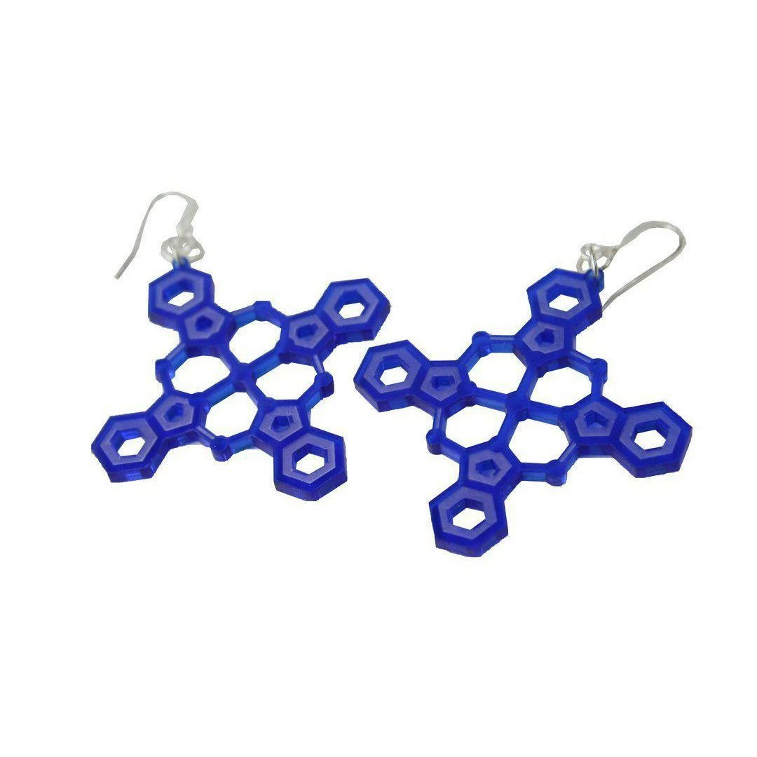 Sorcery Science Earrings: Blue Pigment 4 Sorcery Science Earrings: Blue Pigment