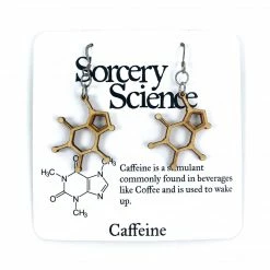 Jewelry Sorcery Science Earrings: Caffeine