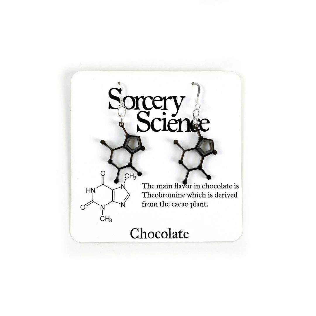 Jewelry Sorcery Science Earrings: Chocolate 6 Jewelry Sorcery Science Earrings: Chocolate