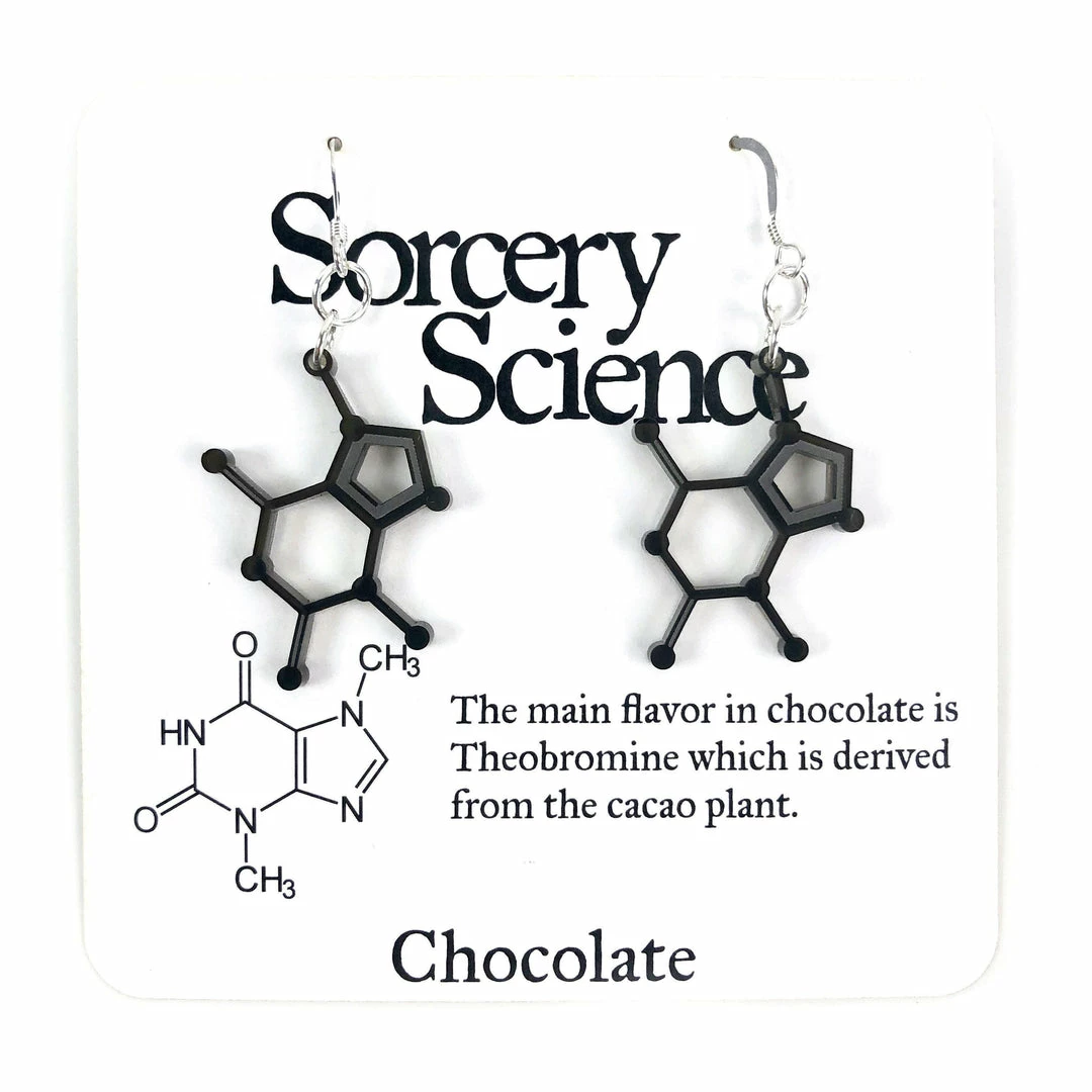 Jewelry Sorcery Science Earrings: Chocolate 3 Jewelry Sorcery Science Earrings: Chocolate