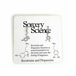 Jewelry Sorcery Science Earrings: Dopamine & Serotonin