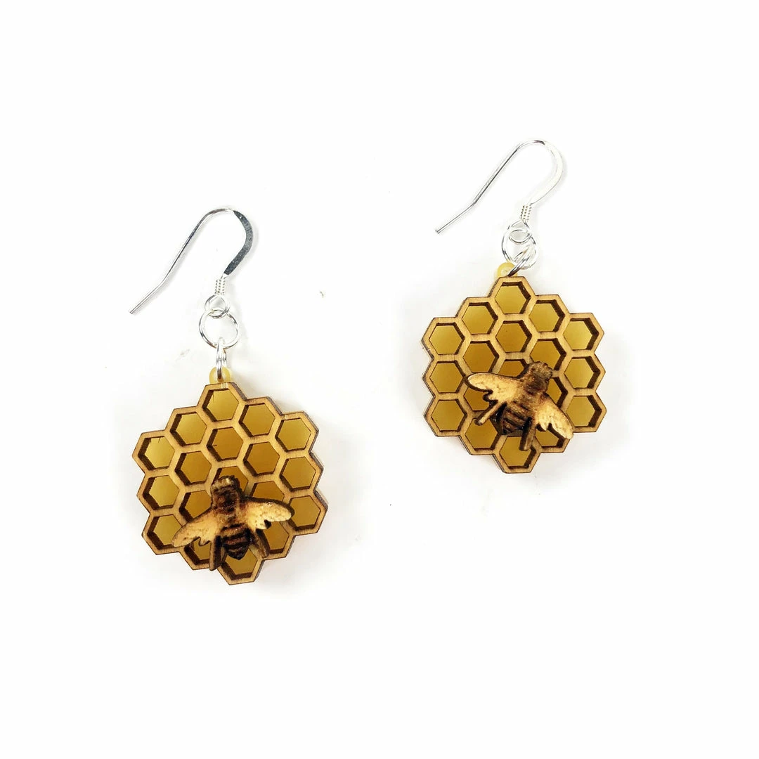 Sorcery Science Earrings: Honeycomb 4 Sorcery Science Earrings: Honeycomb