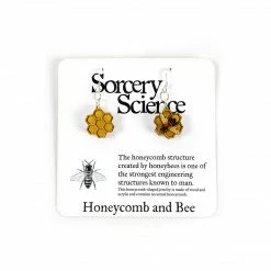 Sorcery Science Earrings: Honeycomb 9 Sorcery Science Earrings: Honeycomb