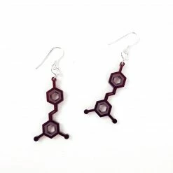 Sorcery Science Earrings: Resveratrol (Red Wine)