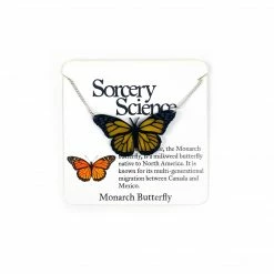 Sorcery Science Necklace: Monarch Butterfly Jewelry