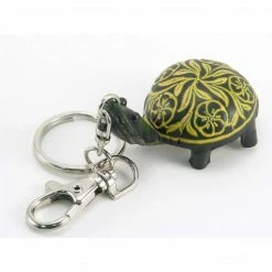 Sunflower Handmade Leather Keychain