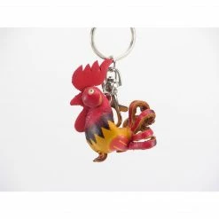 Sunflower Handmade Leather Keychain