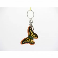 Sunflower Handmade Leather Keychain