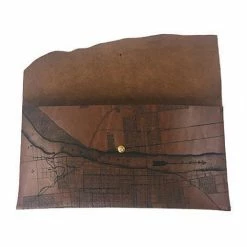Tactile Craftworks Little Rock Map Clutch