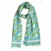 The Winding Road Scarf: 100% Cotton Floral Pattern On White Extras