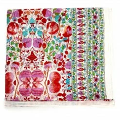 Extras The Winding Road Scarf: Cotton Cherry Print