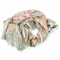 Extras The Winding Road Scarf: Cotton Cherry Print