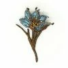 Jewelry Trovelore Brooch: Blue Saffron Flower 1 Jewelry Trovelore Brooch: Blue Saffron Flower