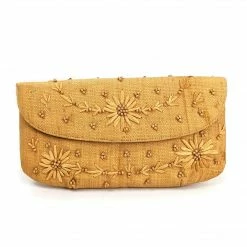 ESSE Purse Museum & Store Vintage 1950s Straw Clutch By Souré NYC