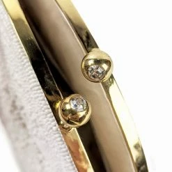 ESSE Purse Museum & Store Collections Vintage 1950s White Beaded Handbag