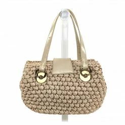 ESSE Purse Museum & Store Collections Vintage 1960s Faux Straw Handbag By Morris Moskowitz