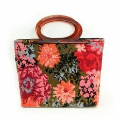 ESSE Purse Museum & Store Collections Vintage 1960s Margaret Smith Floral Tapestry Bag