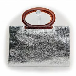 ESSE Purse Museum & Store Collections Vintage 1970s Silver Tote By Lady's Pride