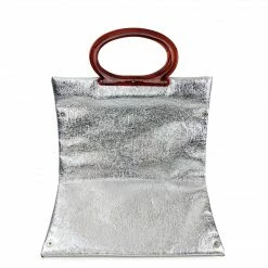 ESSE Purse Museum & Store Collections Vintage 1970s Silver Tote By Lady's Pride