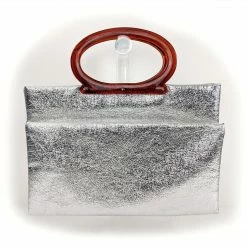 ESSE Purse Museum & Store Collections Vintage 1970s Silver Tote By Lady's Pride