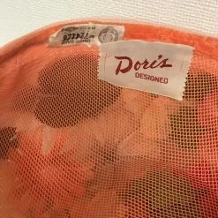 ESSE Purse Museum & Store Collections Vintage Hat: 1950's Peach Net With Flowers