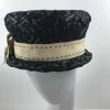 ESSE Purse Museum & Store Vintage Hat: 1960's Black Straw With Ribbon 2 ESSE Purse Museum & Store Vintage Hat: 1960's Black Straw With Ribbon