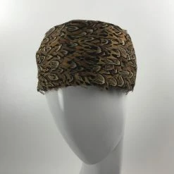 ESSE Purse Museum & Store Collections Vintage Hat: 1960's Pheasant Feather Pillbox Cap