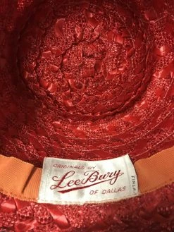 ESSE Purse Museum & Store Vintage Hat, Red Straw Collections
