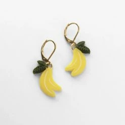 Jewelry Woll Earrings: Bananas