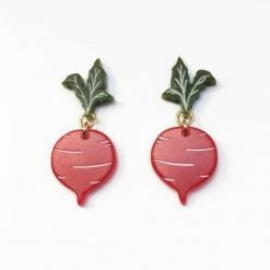 Woll Earrings: Beets Jewelry