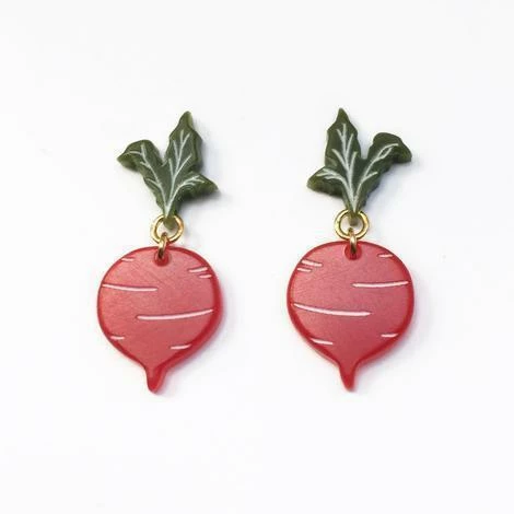 Woll Earrings: Beets Jewelry 4 Woll Earrings: Beets Jewelry