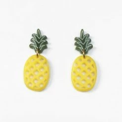 Jewelry Woll Earrings: Pineapple