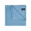 Wurkin Stiffs Pocket Square: Blue Check Collections