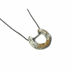Jewelry Dconstruct Necklace: Fractured Marble Concrete