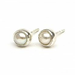 Fair Anita Earrings: Ethereal Pearl Studs